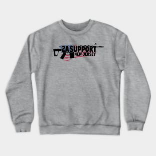 2A Support New Jersey USA Crewneck Sweatshirt